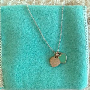 Tiffany & Co. Mini Double Heart Tag Pendant